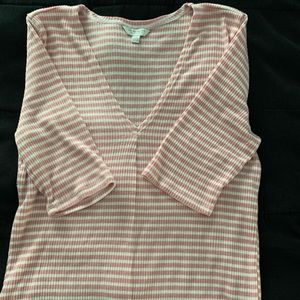 Lucky brand elbow length sleeve top